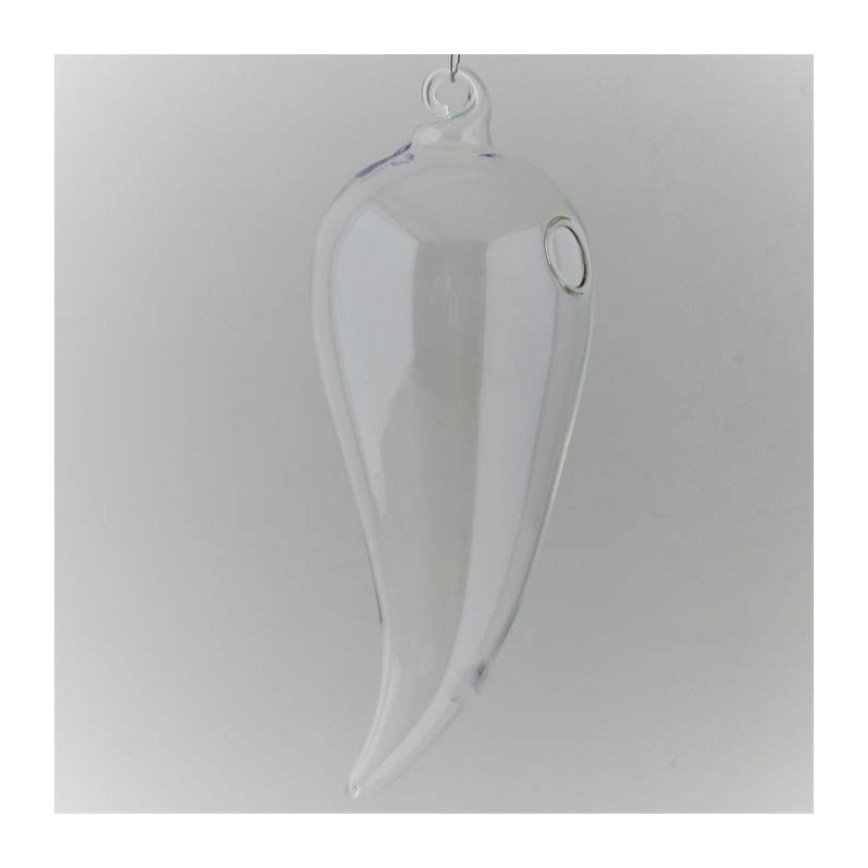 Glas-pfeffer form Blumenvase klar Dekor zum hängen