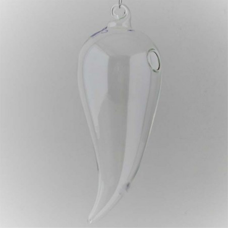 Glas-pfeffer form Blumenvase klar Dekor zum hängen