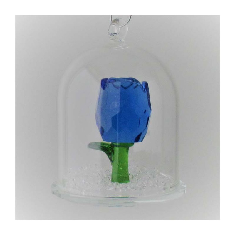Glas Dom mit Kristall 5cm Rosse und mit losen Kristallen, zum hängen und stellen Glas Dom mit Kristall 5cm Rosse und mit losen Kristallen, zum hängen und stellen