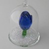 Glas Dom mit Kristall 5cm Rosse und mit losen Kristallen, zum hängen und stellen Glas Dom mit Kristall 5cm Rosse und mit losen Kristallen, zum hängen und stellen