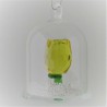 Glas Dom mit Kristall 5cm Rosse und mit losen Kristallen, zum hängen und stellen Glas Dom mit Kristall 5cm Rosse und mit losen Kristallen, zum hängen und stellen