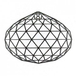 Swarovski 40 mm Kugel gelb zum hängen