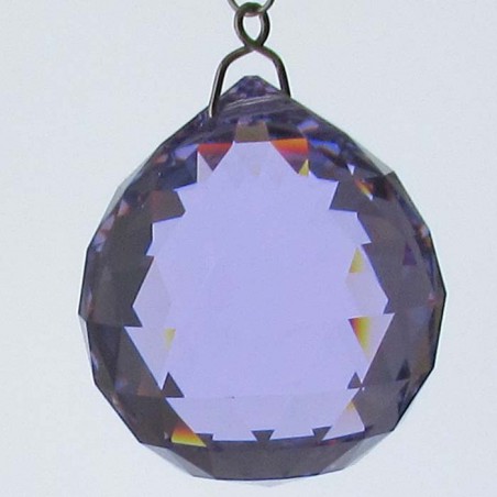 Swarovski 40 mm Kugel lila zum hängen