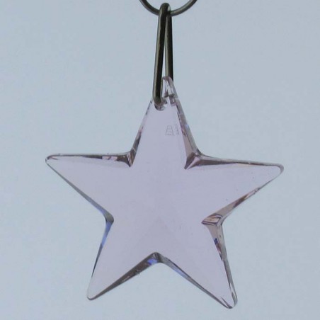 Swarovski 28 mm Stern rosa zum hängen