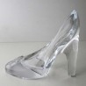 Glas Damenschuh 13cm Kristall