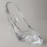 Glas Damenschuh 13cm Kristall