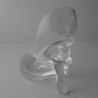 Glas Damenschuh 13cm Kristall