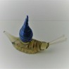 Glas Schnecke 10cm blau zum stellen