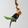 Glasvogel, Nymphensittich 70mm auf Ast klein, zum hängen