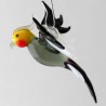 Glasvogel, Nymphensittich 69mm klein zum hängen