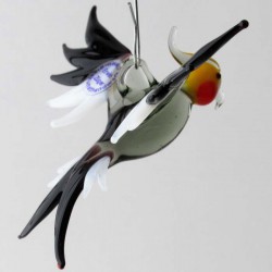 Glasvogel, Nymphensittich 69mm klein zum hängen