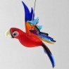 Glasvogel, Papagei 72 mm klein zum hängen