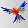 Glasvogel, Papagei 72 mm klein zum hängen