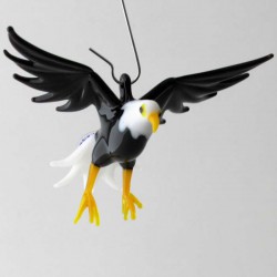 Glasvogel, Seeadler 75mm klein zum hängen