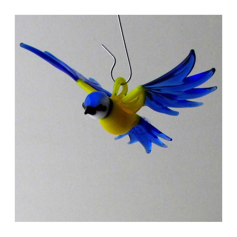 Glasvogel, Blaumeise 65mm klein zum hängen