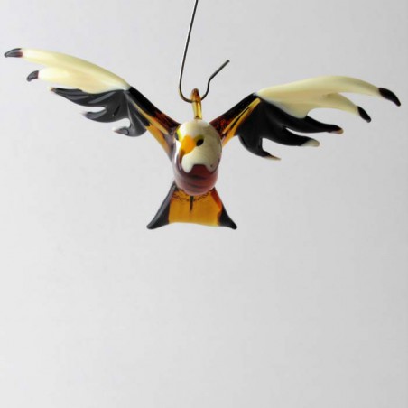 Glasvogel, Roter Milan 75mm klein zum hängen,