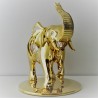 Elefant auf Boden mit Swarovski Elements vergoldet