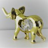 Elefant klein mit Swarovski Elements vergoldet