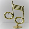 Musik Note auf Sockel mit Swarovski Elements vergoldet