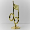 Musik Note auf Sockel mit Swarovski Elements vergoldet