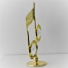 Musik Note auf Sockel mit Swarovski Elements vergoldet
