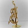 Violine mit Swarovski Elements vergoldet