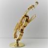 Violine mit Swarovski Elements vergoldet