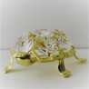 Schildkröte mit Swarovski Elements vergoldet