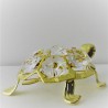 Schildkröte mit Swarovski Elements vergoldet