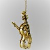 Violine zum hängen mit Swarovski Elements vergoldet