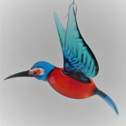 Glasvogel, Eisvogel 110mm zum hängen