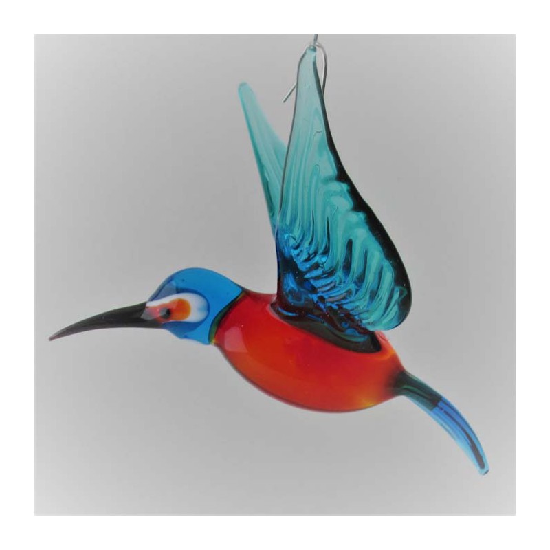 Glasvogel, Eisvogel 110mm zum hängen