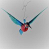 Glasvogel, Eisvogel 110mm zum hängen