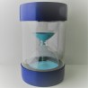 Sanduhr 5 Min. 31cm Hellblau, Hocker für Kinder Glas - Kunststoff