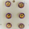 Glasknöpfe 14 mm  Blusen& Hemdenknöpfe mit Gold  Farbe