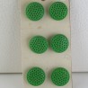 Glasknöpfe 18 mm aufgenäht auf Karton Dekorknöpfe