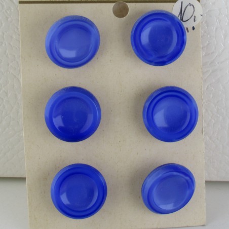 Glasknöpfe 18 mm aufgenäht auf Karton Dekorknöpfe