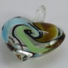 Muranoglas Herz 40 mm Twist Anhänger