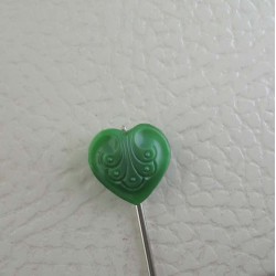 Glasknöpfe Herz 13 mm