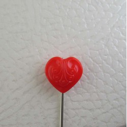 Glasknöpfe Herz 13 mm