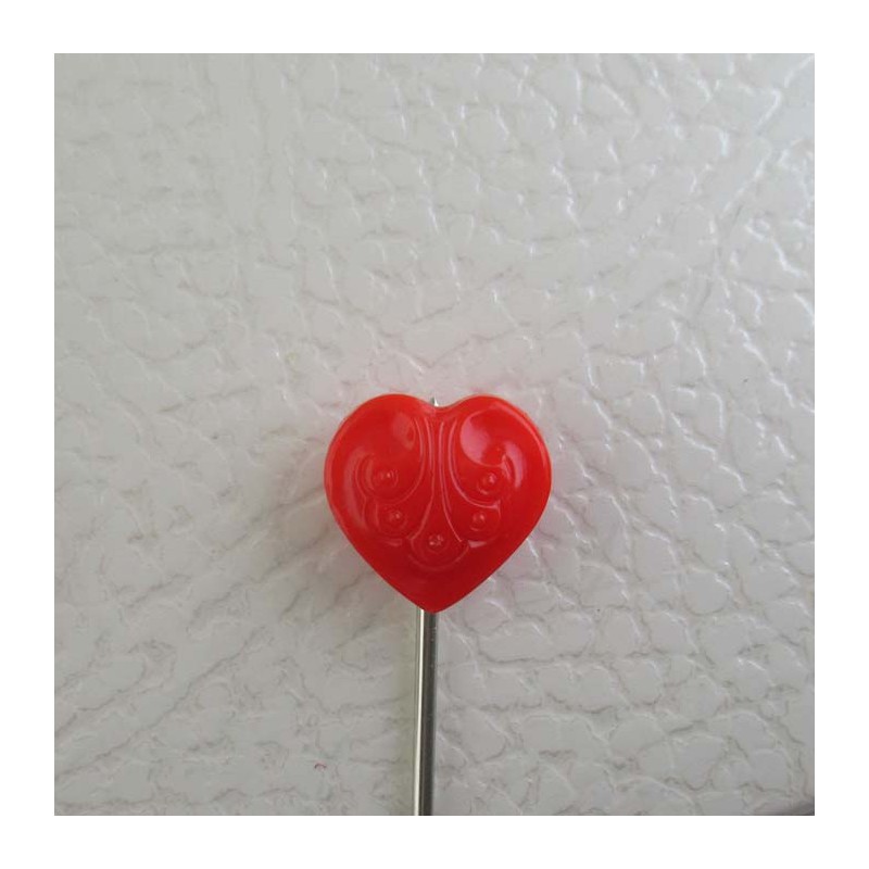 Glasknöpfe Herz 13 mm