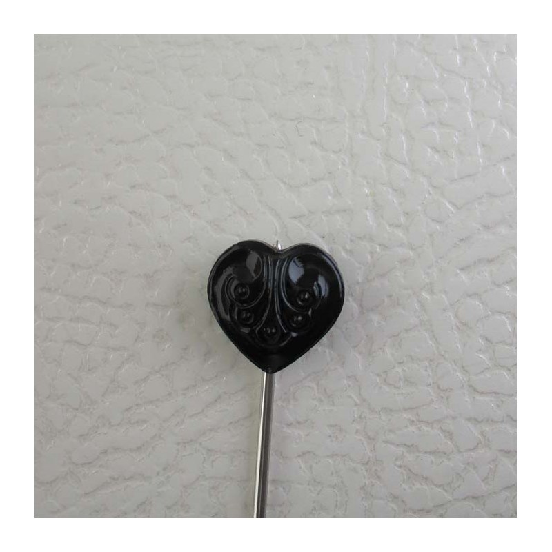 Glasknöpfe Herz 13 mm
