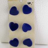 Glasknöpfe Herz 17 mm blau