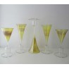 Glas 5 Wechselgläser Kerzenhalter Blumenvasen klar -gelb Glas 5 Wechselgläser Kerzenhalter Blumenvasen klar -gelb