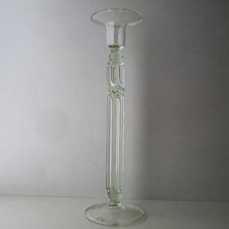 Glas Kerzenständer 28cm klar