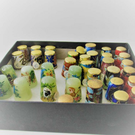 Metall -Stein Fingerhüte