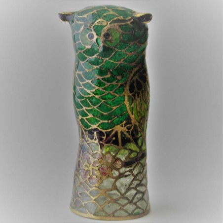 Metall-Glas Fingerhüte Eule