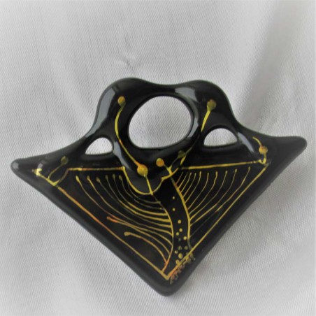 Glas Brosche  E&E Plank 1987 AT