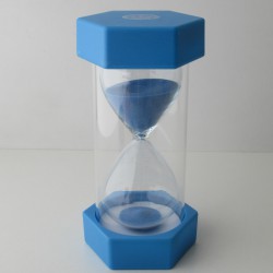 Sanduhr 5 Min 13 cm klein Kunststoff 6 Eckig