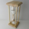 Sanduhr 45 Min. 23cm Glas im Esche-Kiefer Gestell 23cm
